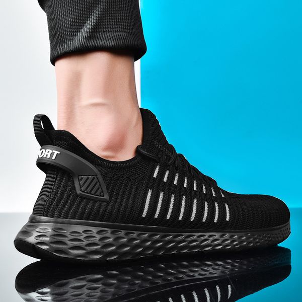 men sneakers breathable air mesh outdoor sport shoes 2019 spring autumn cushion flats training running shoes zapatos de hombre, Black
men sneakers breathable air mesh outdoor sport shoes 2019 spring autumn cushion flats training running shoes zapatos de hombre, Black