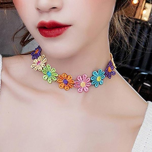 korean style colorful butterfly flower heart embroidered choker necklace for women girls party fashion jewelry accessories, Golden;silver
korean style colorful butterfly flower heart embroidered choker necklace for women girls party fashion jewelry accessories, Golden;silver