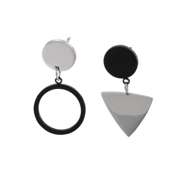 seropal fashion titanium steel drop earrings jewelry gift vintage geometric gold asymmetric black round women earring for party, Silver
seropal fashion titanium steel drop earrings jewelry gift vintage geometric gold asymmetric black round women earring for party, Silver