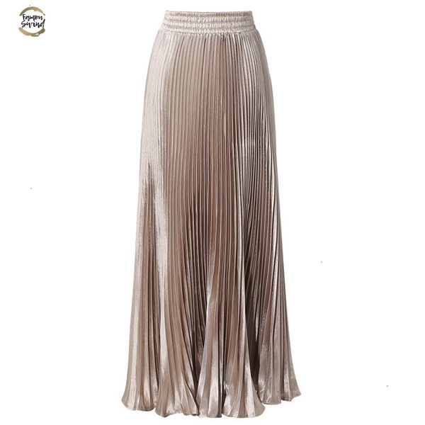 summer new fashion vintage metallic bling bling glitter gold pleated a line women long maxi flare skater party skirt, Black
summer new fashion vintage metallic bling bling glitter gold pleated a line women long maxi flare skater party skirt, Black