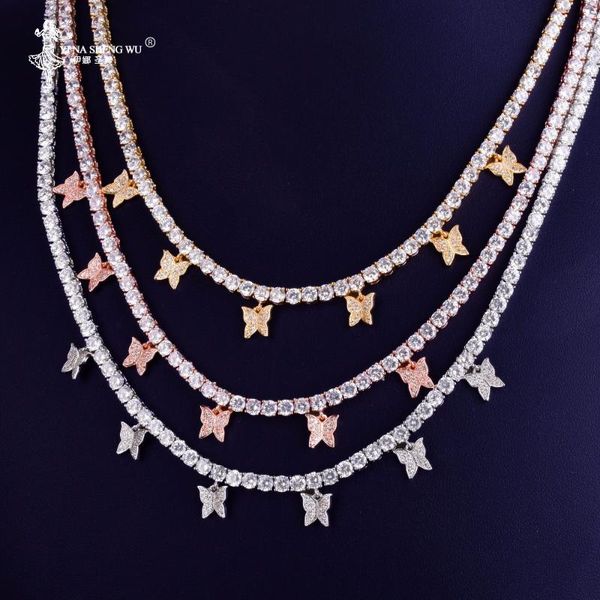 with butterfly pendant 4mm 1 row tennis chain necklace hip hop jewelry gold color men women necklace link adjustable for gifts, Silver
with butterfly pendant 4mm 1 row tennis chain necklace hip hop jewelry gold color men women necklace link adjustable for gifts, Silver