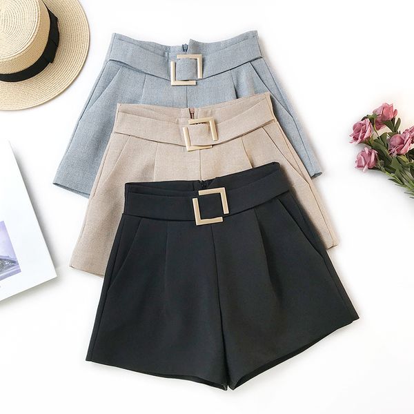 women shorts high waist new casual solid skinny shorts female 2020 slim wide leg straight elegant women suit, White;black
women shorts high waist new casual solid skinny shorts female 2020 slim wide leg straight elegant women suit, White;black