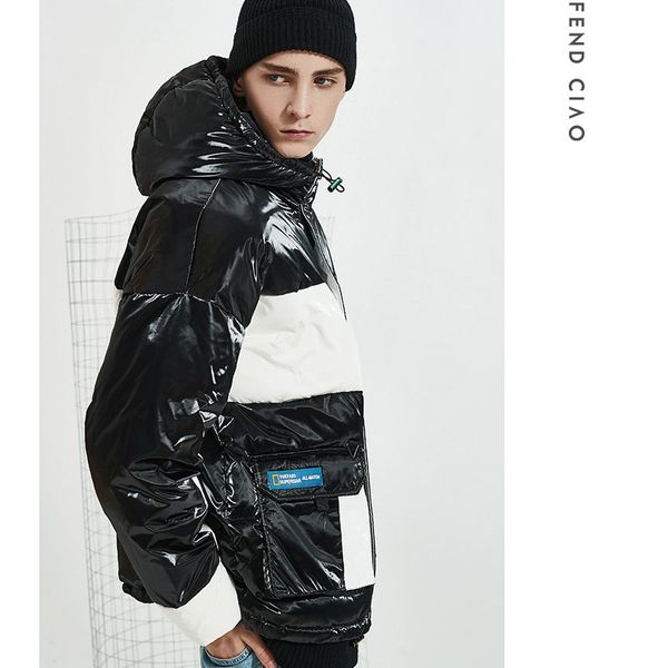 mens designer down coat luxury color matching thick jacket active winter windproof jackets for outdoor womens hooded coat hiphop wear, Black
mens designer down coat luxury color matching thick jacket active winter windproof jackets for outdoor womens hooded coat hiphop wear, Black