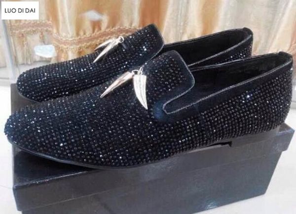 2019 new men glitter dress shoes men party shoes male gold buckle flats point toe loafers diamond smoking wedding flats, Black
2019 new men glitter dress shoes men party shoes male gold buckle flats point toe loafers diamond smoking wedding flats, Black