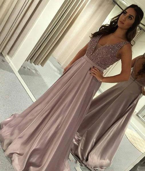 deep v neck long prom dresses satin beaded formal holidays wear graduation evening party gown custom made plus size, Black
deep v neck long prom dresses satin beaded formal holidays wear graduation evening party gown custom made plus size, Black