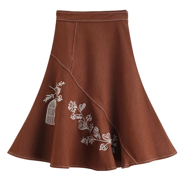 zcsmll 2020 new spring summer high waist loose vintage embroidery big size korean fashion women skirt tide tm1408, Black
zcsmll 2020 new spring summer high waist loose vintage embroidery big size korean fashion women skirt tide tm1408, Black