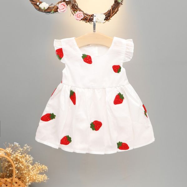 infant clothing for baby girl dress summer little girls strawberry sleeveless princess dress cotton toddler kids casual dresses, Red;yellow
infant clothing for baby girl dress summer little girls strawberry sleeveless princess dress cotton toddler kids casual dresses, Red;yellow