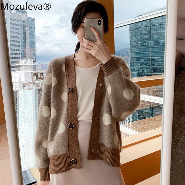 mozuleva fashion short cardigans women single-breasted dots women sweater autumn winter female open stitch jumpers knit coat, White
mozuleva fashion short cardigans women single-breasted dots women sweater autumn winter female open stitch jumpers knit coat, White
