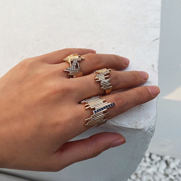 women rings retro crystal geometric irregular knuckle gold ring set fashion prom party jewelry accessories, Golden;silver
women rings retro crystal geometric irregular knuckle gold ring set fashion prom party jewelry accessories, Golden;silver