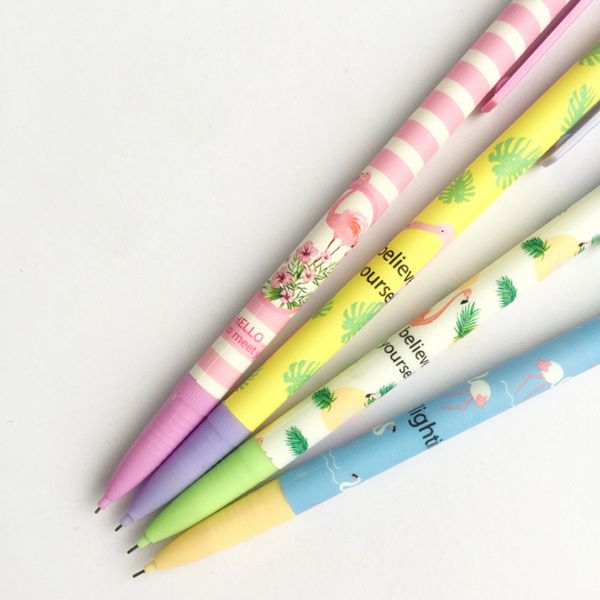 4pcs/lot kawaii fresh flamingo cartoon rubber head 0.5mm automatic pencil office school stationery supplies, Blue;orange
4pcs/lot kawaii fresh flamingo cartoon rubber head 0.5mm automatic pencil office school stationery supplies, Blue;orange