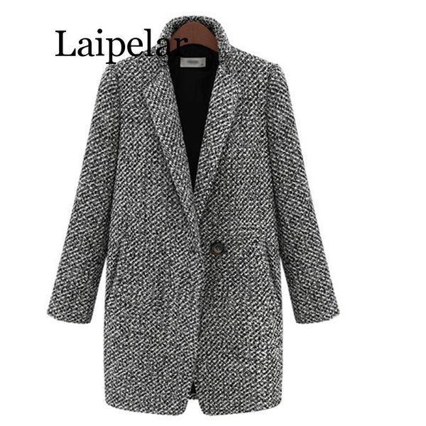 vintage autumn winter woolen coat single button pocket oversize long trench coat outerwear women houndstooth cotton blend, Tan;black
vintage autumn winter woolen coat single button pocket oversize long trench coat outerwear women houndstooth cotton blend, Tan;black