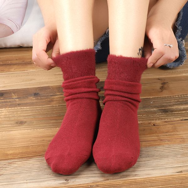 

womens wool socks thick knit vintage winter warm cozy crew socks gifts, multicolor, size, Black;white