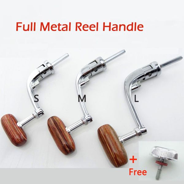 full metal spinning fishing reel handle with wood knob+screw sea river rock lure fishing replace tackle parts 500-7000
full metal spinning fishing reel handle with wood knob+screw sea river rock lure fishing replace tackle parts 500-7000