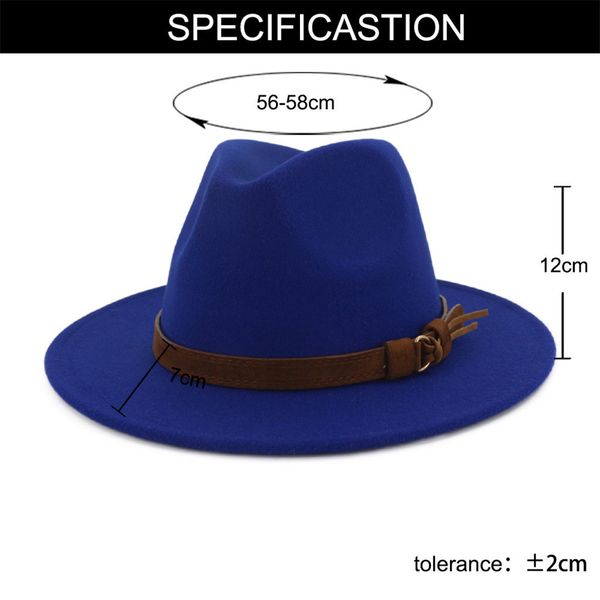 plain belt buckle decorated australia wool felt jazz fedora hat men women flat brim panama formal hat trilby #yl5, Blue;gray
plain belt buckle decorated australia wool felt jazz fedora hat men women flat brim panama formal hat trilby #yl5, Blue;gray