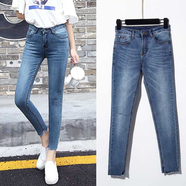 liberjog woman ripped jeans stretch slim blue denim pencil pants casual mid waist female large size trousers spring autumn
liberjog woman ripped jeans stretch slim blue denim pencil pants casual mid waist female large size trousers spring autumn