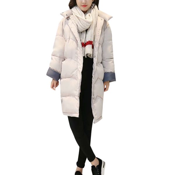women winter warm coat stand neck thick warm slim long jacket overcoat women's down jacket parka female l3082, Black;white
women winter warm coat stand neck thick warm slim long jacket overcoat women's down jacket parka female l3082, Black;white