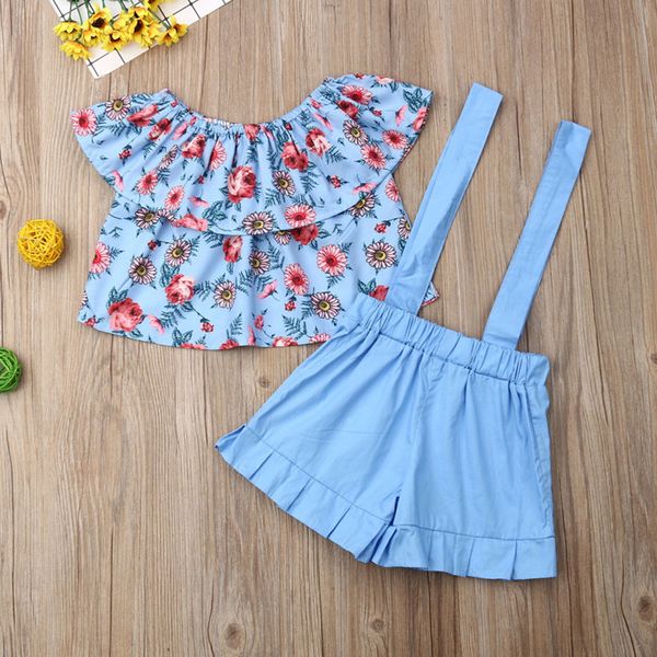 summer baby girls floral off shoulder + straps shorts two pieces clothing set trendy romper jumpsuit flower print tracksuit e22603, White
summer baby girls floral off shoulder + straps shorts two pieces clothing set trendy romper jumpsuit flower print tracksuit e22603, White