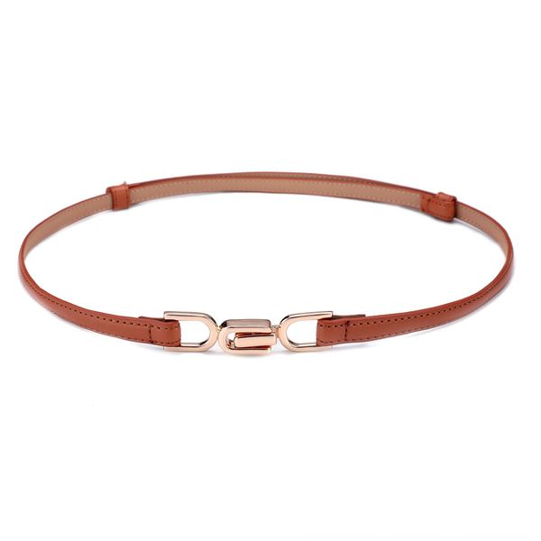 women's leather commuting simple cowhide dress decorative dress thin belt can automatically adjust buckle belt women's, Black;brown
women's leather commuting simple cowhide dress decorative dress thin belt can automatically adjust buckle belt women's, Black;brown