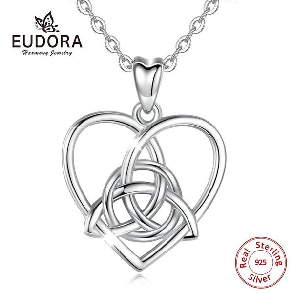 eudora real 925 sterling silver triquetra heart charm pendant celtics knot necklace with gift box women wedding jewelry cyd115
eudora real 925 sterling silver triquetra heart charm pendant celtics knot necklace with gift box women wedding jewelry cyd115