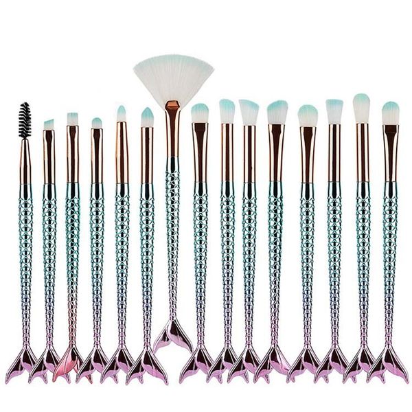 professional mermaid make up brushes kit 15pcs synthetic hair blush eyebrow eyeliner concealer cosmetic makeup brush tool set with opp bag
professional mermaid make up brushes kit 15pcs synthetic hair blush eyebrow eyeliner concealer cosmetic makeup brush tool set with opp bag