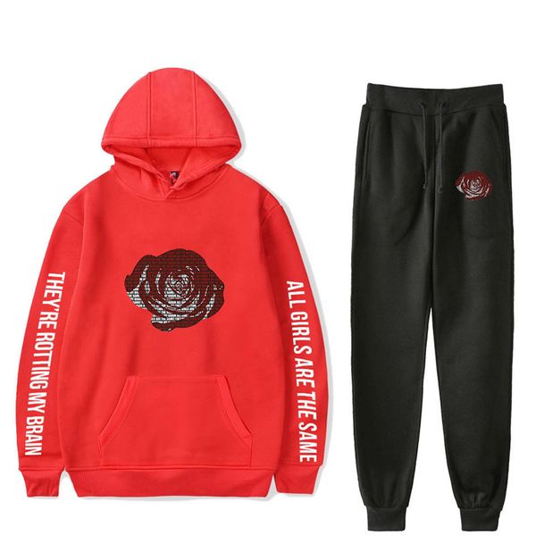 juice wrld mens designer tracksuits rap printed 2 piece pants casual loose sports long sleeved pullover hooded fashion mens tracksuits, Gray
juice wrld mens designer tracksuits rap printed 2 piece pants casual loose sports long sleeved pullover hooded fashion mens tracksuits, Gray