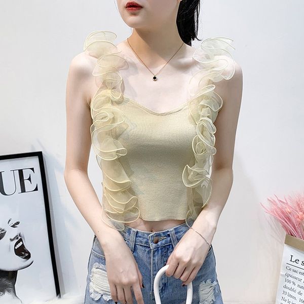 women's summer korean tank v-neck sleeveless solid color lace slim vest camis fashion, White
women's summer korean tank v-neck sleeveless solid color lace slim vest camis fashion, White