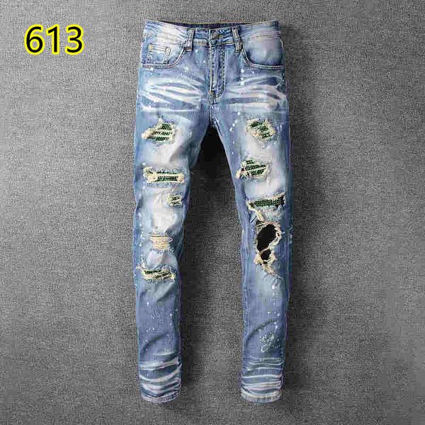 2020 amiri jeans famous brand designer luxury jeans mrgywf men fashion street wear mens biker jeans man popular pants 610-5222, Blue
2020 amiri jeans famous brand designer luxury jeans mrgywf men fashion street wear mens biker jeans man popular pants 610-5222, Blue