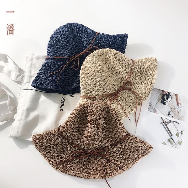 simple women's straw hats fashion summer sun hats for women lady beach wide brim foldable sunscreen cap #p4, Blue;gray
simple women's straw hats fashion summer sun hats for women lady beach wide brim foldable sunscreen cap #p4, Blue;gray