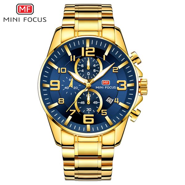 mini focus men's business quartz watches stainless business chronograph watch gold blue relogios masculino clock brand 0278g, Slivery;brown
mini focus men's business quartz watches stainless business chronograph watch gold blue relogios masculino clock brand 0278g, Slivery;brown
