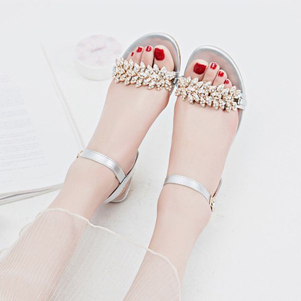 europe and america low heel man-made diamond women's sandals 2018 spring and summer new style large size versatile chunky-heel a, Black
europe and america low heel man-made diamond women's sandals 2018 spring and summer new style large size versatile chunky-heel a, Black