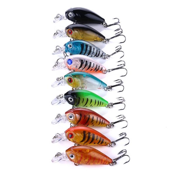 mini fishing lures fishing bait crankbait fishing tackle high carbon steel treble hook
mini fishing lures fishing bait crankbait fishing tackle high carbon steel treble hook