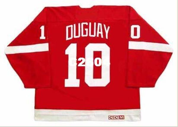 men #10 ron duguay detroit red wings 1984 ccm vintage hockey jersey or custom any name or number retro jersey, Black;red
men #10 ron duguay detroit red wings 1984 ccm vintage hockey jersey or custom any name or number retro jersey, Black;red