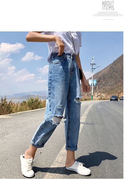 navy blue women's tailored waist and hip princess jeans bk836