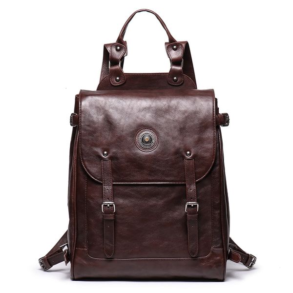 multifunctional genuine leather backpack men backpack fashion male school travel bag large leather rucksack big brown
multifunctional genuine leather backpack men backpack fashion male school travel bag large leather rucksack big brown