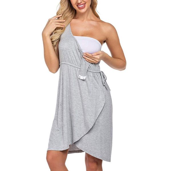 sagace elegant lace up women maternity dresses summer solid sleeveless breastfeeding dress clothing for pregnancy plus size, White
sagace elegant lace up women maternity dresses summer solid sleeveless breastfeeding dress clothing for pregnancy plus size, White