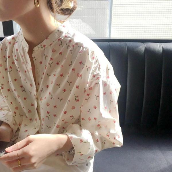 women's blouses & shirts rose pink floral shirt long sleeve sweet flowers print blouse, White
women's blouses & shirts rose pink floral shirt long sleeve sweet flowers print blouse, White