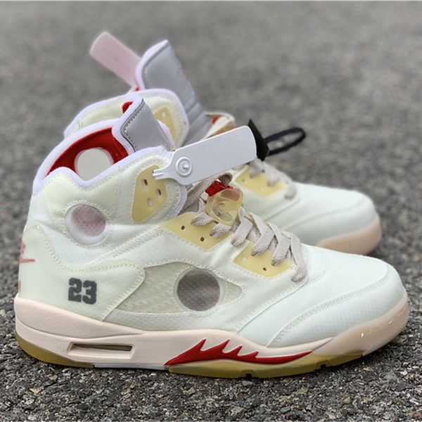 mens off v 5 grayish yellow basketball shoes 5s sp sports sneakers size us7-13 ship with box, White;red 
mens off v 5 grayish yellow basketball shoes 5s sp sports sneakers size us7-13 ship with box, White;red