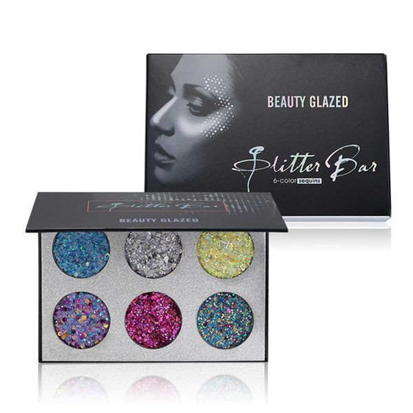 6 colors glitter sequins eye shadow face decoration glitter eyeshadow palette diamond pigment shimmer make up eye shadow
6 colors glitter sequins eye shadow face decoration glitter eyeshadow palette diamond pigment shimmer make up eye shadow