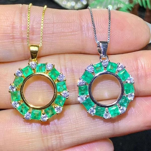 natural emerald gem pendant necklaces natural gemstone pendant s925 silver elegant round cirque women party luck fine jewelery
natural emerald gem pendant necklaces natural gemstone pendant s925 silver elegant round cirque women party luck fine jewelery