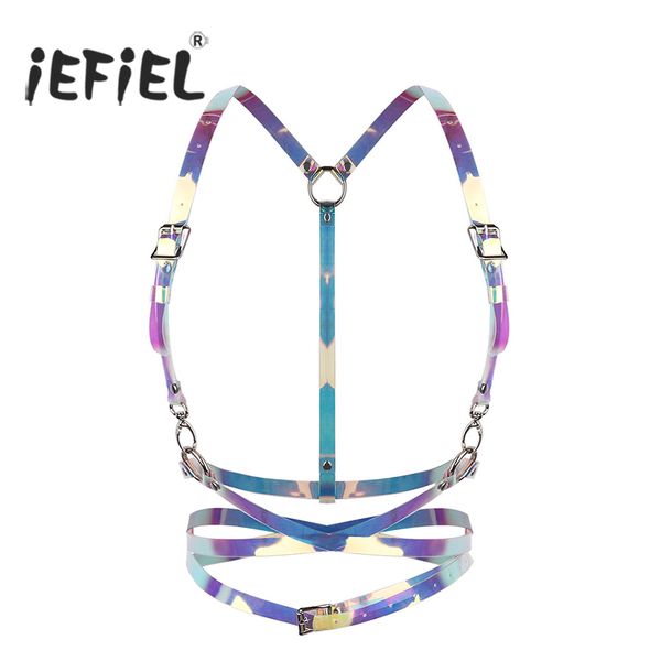 iefiel fashion men women cosplay clubwear body chest harness bondage belt with buckles i-shaped back cage waist belt, Red;black
iefiel fashion men women cosplay clubwear body chest harness bondage belt with buckles i-shaped back cage waist belt, Red;black