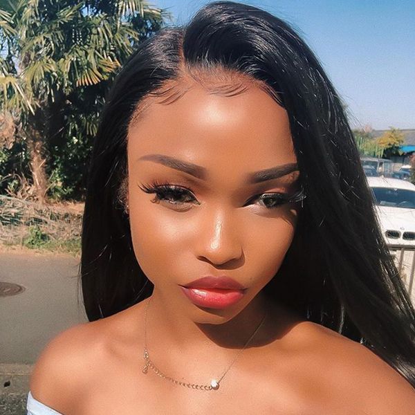 250 density lace closure human hair wigs brazilian straight remy hair 4x4 size lace wigs ing, Black
250 density lace closure human hair wigs brazilian straight remy hair 4x4 size lace wigs ing, Black
