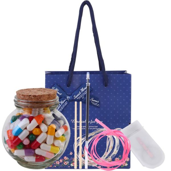1 set wishing bottle kit imitated love drifting bottle writing paper wishing creative birthday
1 set wishing bottle kit imitated love drifting bottle writing paper wishing creative birthday