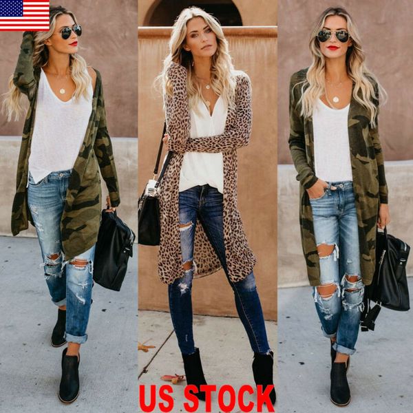 us women long sleeve cardigan leopard kimono shawl loose blouse coat jacket, Black;white
us women long sleeve cardigan leopard kimono shawl loose blouse coat jacket, Black;white