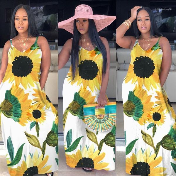 new sale womens floral printed dresses sunflower sleeveless casual extended boho maxi womens apparel summer long dress, Black;gray
new sale womens floral printed dresses sunflower sleeveless casual extended boho maxi womens apparel summer long dress, Black;gray