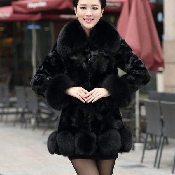 new 2019 winter women's faux fur coat artificial fur overcoat furry jacket femme plus size warm fake outwear z200, Black
new 2019 winter women's faux fur coat artificial fur overcoat furry jacket femme plus size warm fake outwear z200, Black