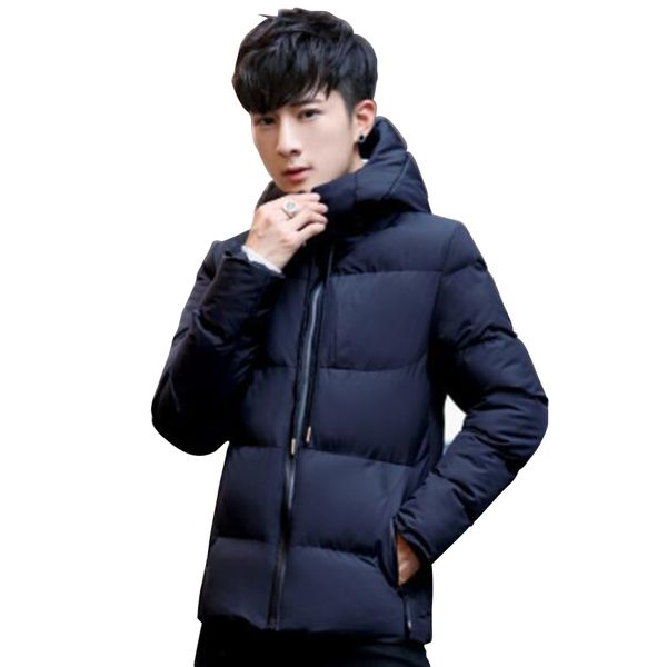 chic design korean style men casual fashion winter warm hooded zipper cotton jacket solid color down coats outwear, Black;brown
chic design korean style men casual fashion winter warm hooded zipper cotton jacket solid color down coats outwear, Black;brown
