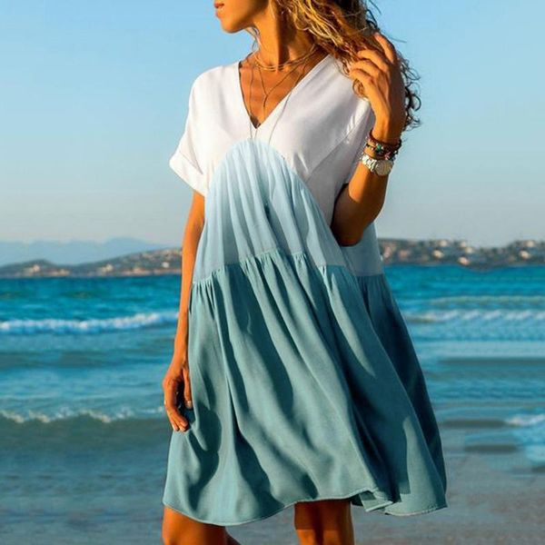 tie dry print short dress ladies fashion patchwork loose beach dress sundress women casual evening party vestido de fest, Black;gray
tie dry print short dress ladies fashion patchwork loose beach dress sundress women casual evening party vestido de fest, Black;gray