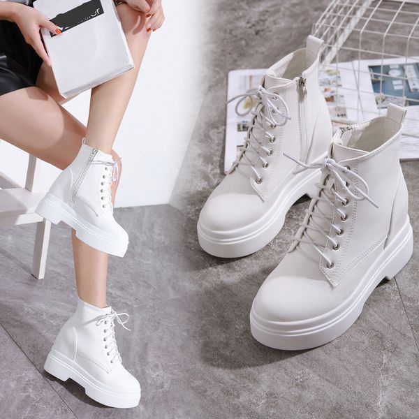 women's boots autumn round toe boots-women booties ladies shoes luxury designer flat heel lace up rubber 2019 riding high heel, Black
women's boots autumn round toe boots-women booties ladies shoes luxury designer flat heel lace up rubber 2019 riding high heel, Black