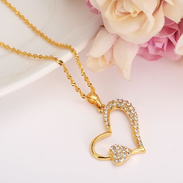 rhinestone crystal heart pendant necklace gold necklace cz stone female bijoux jewelry gifts for men women girls diy charms, Silver
rhinestone crystal heart pendant necklace gold necklace cz stone female bijoux jewelry gifts for men women girls diy charms, Silver