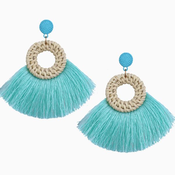 bohemian hand-gewebt tassel earrings neue form of a fan quaste brinco fringe baumeln mode frau ohrring ankunft schmuck geschenk, Silver
bohemian hand-gewebt tassel earrings neue form of a fan quaste brinco fringe baumeln mode frau ohrring ankunft schmuck geschenk, Silver